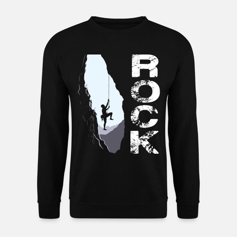 Rock Climbing - Unisex Pullover - Schwarz