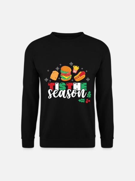Tis the Season Fastfood Christmas - Unisex Pullover - Schwarz