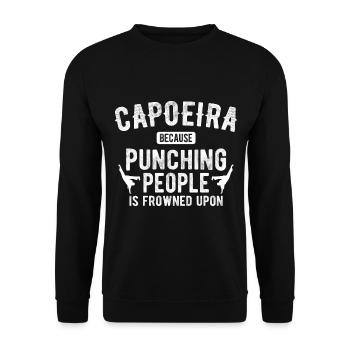 Capoeira - Unisex Pullover - Schwarz - Vorne - Alina (178cm) & Michal (187cm)