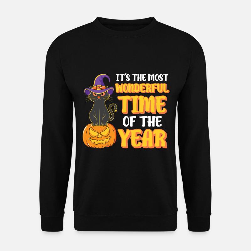 Halloween Cat Witch - Unisex Sweatshirt - black