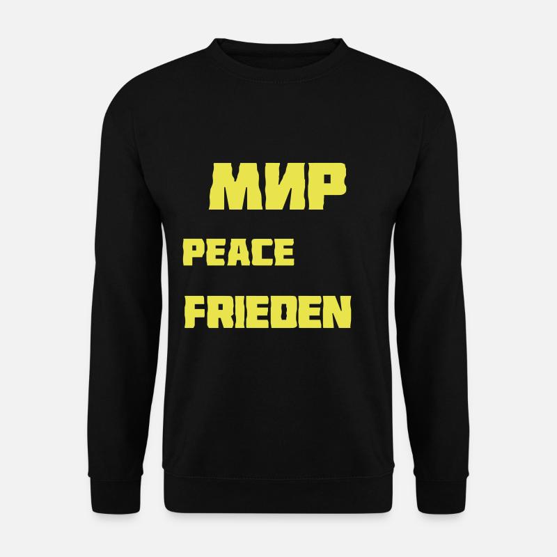 frieden - Unisex Pullover - Schwarz