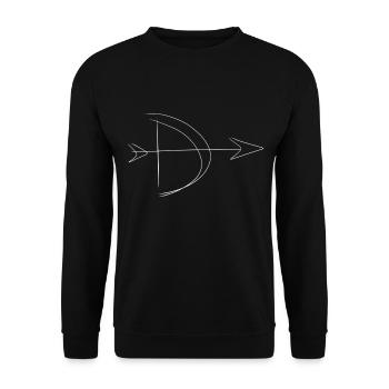 arrow archer bow sport - Unisex Sweatshirt - black - Front - Alina (178cm) & Michal (187cm)