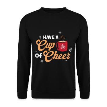 Cadeaux de Noël Noël - Sweat-shirt Unisexe - noir - Devant - Alina (178cm) & Michal (187cm)