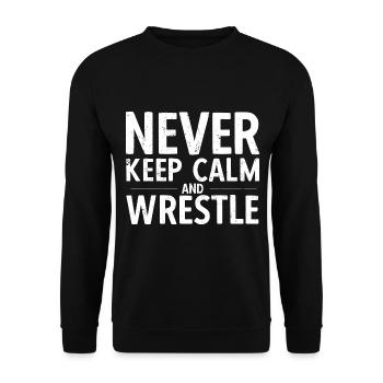 Grappling Martial Arts Wrestling - Unisex Pullover - Schwarz - Vorne - Alina (178cm) & Michal (187cm)