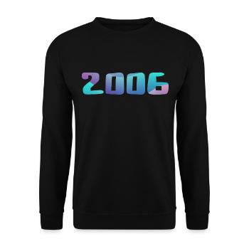 Birthday Gift 2006 Vintage 2006 Retro 2006 - Unisex Sweatshirt - black - Front - Alina (178cm) & Michal (187cm)