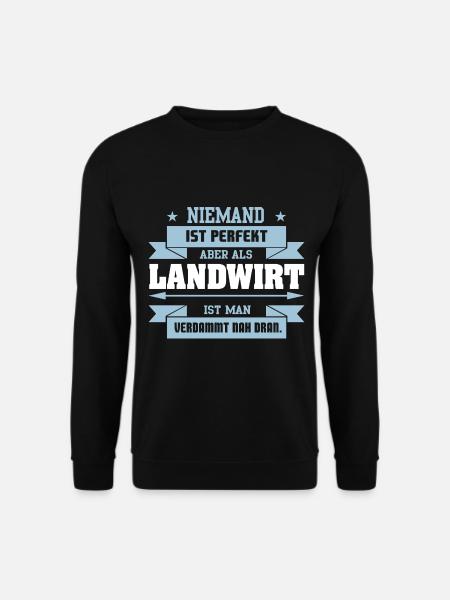 Landwirt Bauer Traktor Landwirtschaft Geschenk - Unisex Pullover - Schwarz