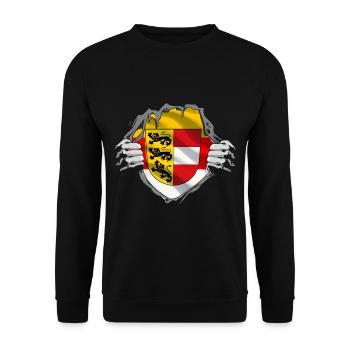 Real Klagenfurt & Carinthia Patriots & Holidaymakers - Unisex Sweatshirt - black - Front - Alina (178cm) & Michal (187cm)