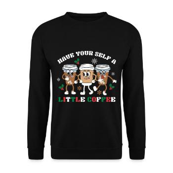 Cadeaux de Noël Noël - Sweat-shirt Unisexe - noir - Devant - Alina (178cm) & Michal (187cm)
