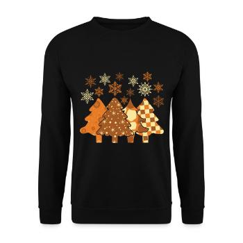 Cadeaux de Noël Noël - Sweat-shirt Unisexe - noir - Devant - Alina (178cm) & Michal (187cm)