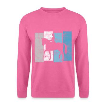 Dressur Dressurreiten Dressurreiter Reiten Pferd - Unisex Pullover - Pink - Vorne