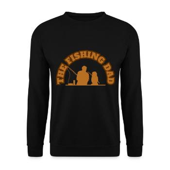 The Fishing Dad With Daughter Fishing Brown - Unisex Sweatshirt - black - Front - Alina (178cm) & Michal (187cm)