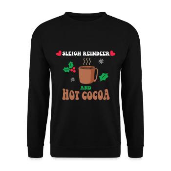 Cadeaux de Noël Noël - Sweat-shirt Unisexe - noir - Devant - Alina (178cm) & Michal (187cm)