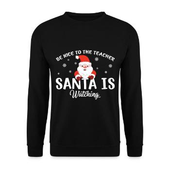 Cadeaux de Noël Noël - Sweat-shirt Unisexe - noir - Devant - Alina (178cm) & Michal (187cm)