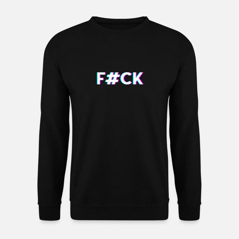 fuck. teeshrit fuck - Unisex Sweatshirt - black