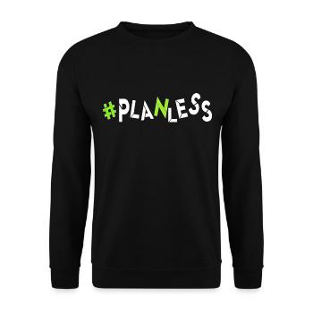 aujourd’hui aucune idée aucun plan désemparé au hasard - Sweat-shirt Unisexe - noir - Devant - Alina (178cm) & Michal (187cm)