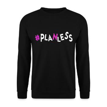 aujourd’hui aucune idée aucun plan désemparé au hasard - Sweat-shirt Unisexe - noir - Devant - Alina (178cm) & Michal (187cm)