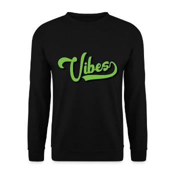 Vibes - Unisex Pullover - Schwarz - Vorne - Alina (178cm) & Michal (187cm)