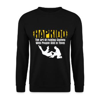 Koreanischer Kampfsport Hapkido - Unisex Pullover - Schwarz - Vorne - Alina (178cm) & Michal (187cm)