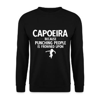 Capoeira - Unisex Pullover - Schwarz - Vorne - Alina (178cm) & Michal (187cm)