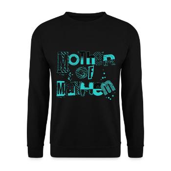 Mutter Des Chaos Wilde Mutterschaft Mama Von Mädchen Junge - Unisex Pullover - Schwarz - Vorne - Alina (178cm) & Michal (187cm)