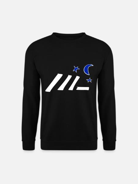 symbol star moon lines - Unisex Sweatshirt - black