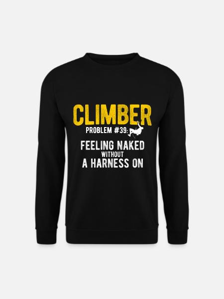 Klettern Bouldern - Unisex Pullover - Schwarz