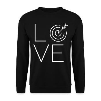 tir à l'arc - Sweat-shirt Unisexe - noir - Devant - Alina (178cm) & Michal (187cm)