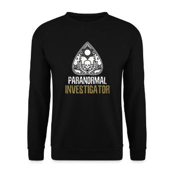 Halloween Paranormal Investigator Halloween Gift - Unisex Sweatshirt - black - Front - Alina (178cm) & Michal (187cm)