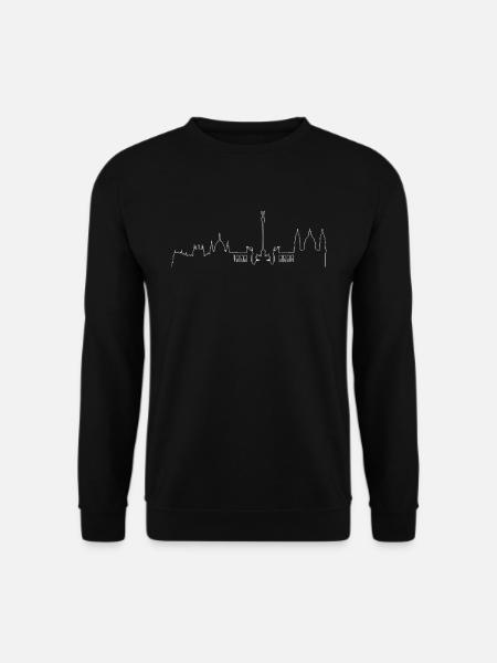 Budapest skyline silhouette shirt - Unisex Sweatshirt - black