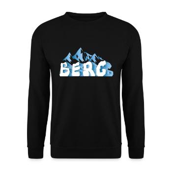 BERG Mountain 3D - Unisex Pullover - Schwarz - Vorne - Alina (178cm) & Michal (187cm)