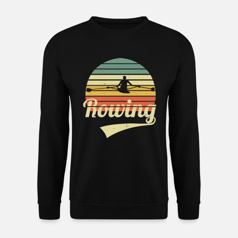 Aviron Rameurs Aviron Vintage Rowing - Sweat-shirt Unisexe - noir