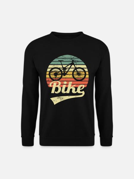 Mountain Bike Mountainbike Vintage Retro MTB - Unisex Pullover - Schwarz