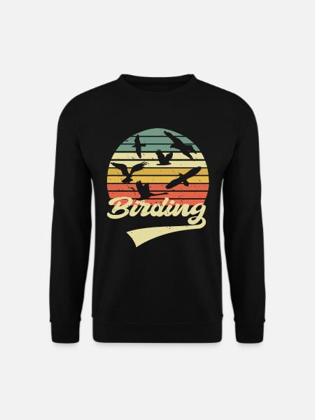 Vogelbeobachtung Birding Bird Watching Ornithologe - Unisex Pullover - Schwarz