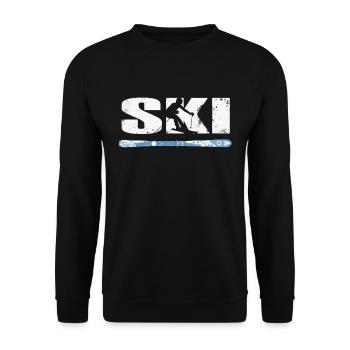 Skiing Skiing - Unisex Sweatshirt - black - Front - Alina (178cm) & Michal (187cm)