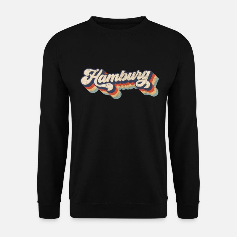 Hamburg retro gift - Unisex Sweatshirt - black