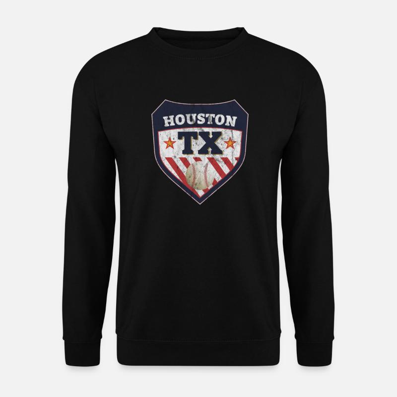 Houston Texas Baseball Cadeau - Sweat-shirt Unisexe - noir