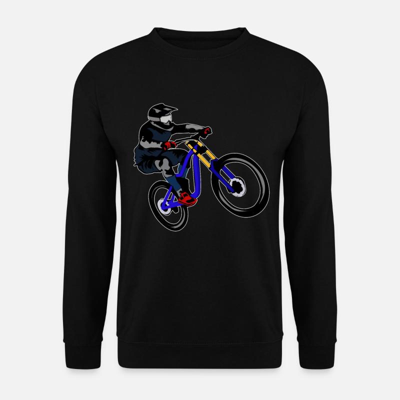 Downhill MTB Mountain Bike - Unisex Sweatshirt - black