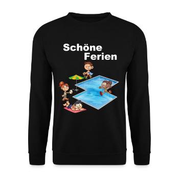 Schöne Ferien - Unisex Pullover - Schwarz - Vorne - Alina (178cm) & Michal (187cm)