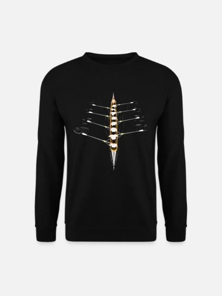Aviron Arrière d’aviron sports d’aviron - Sweat-shirt Unisexe - noir