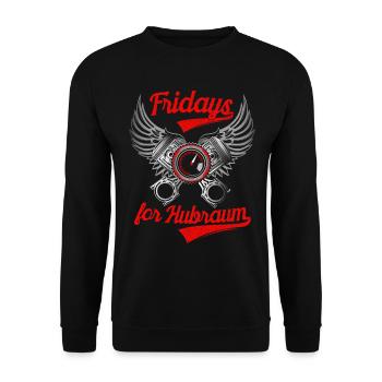 Fridays for cubicle freedom parody car saying - Unisex Sweatshirt - black - Front - Alina (178cm) & Michal (187cm)