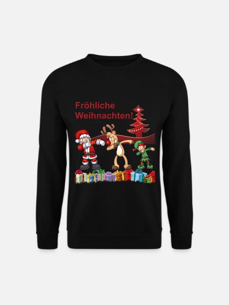 Fröhliche Weihnachten Dabbing! - Unisex Pullover - Schwarz