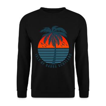 Isle of Barra Scotland Great Britain - Unisex Sweatshirt - black - Front - Alina (178cm) & Michal (187cm)