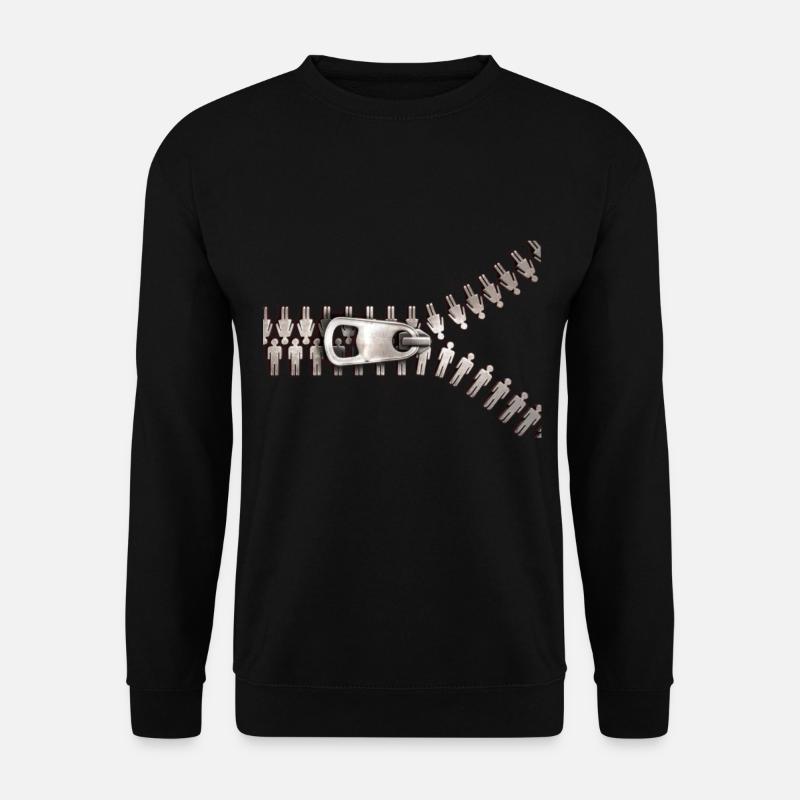 Zipper pants zipper gift idea - Unisex Sweatshirt - black
