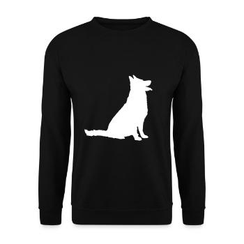 Anniversaire de berger allemand animal amour cadeau idée - Sweat-shirt Unisexe - noir - Devant - Alina (178cm) & Michal (187cm)