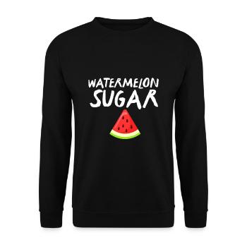 WATERMELON SUGAR CADEAU D’ANNIVERSAIRE - Sweat-shirt Unisexe - noir - Devant - Alina (178cm) & Michal (187cm)