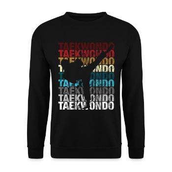 Taekwondo Taekwondo For martial artists - Unisex Sweatshirt - black - Front - Alina (178cm) & Michal (187cm)