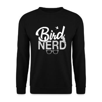 Birding/Birdwatching Bird Nerd Design Für Birdwatc - Unisex Pullover - Schwarz - Vorne - Alina (178cm) & Michal (187cm)