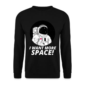 Astronaute Space Gift Nasa Funny Birthday - Sweat-shirt Unisexe - noir - Devant - Alina (178cm) & Michal (187cm)