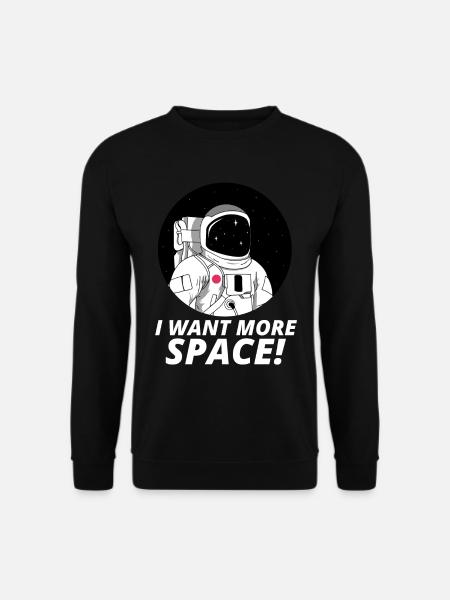 Astronaut Space Gift Nasa Funny Birthday - Unisex Sweatshirt - black