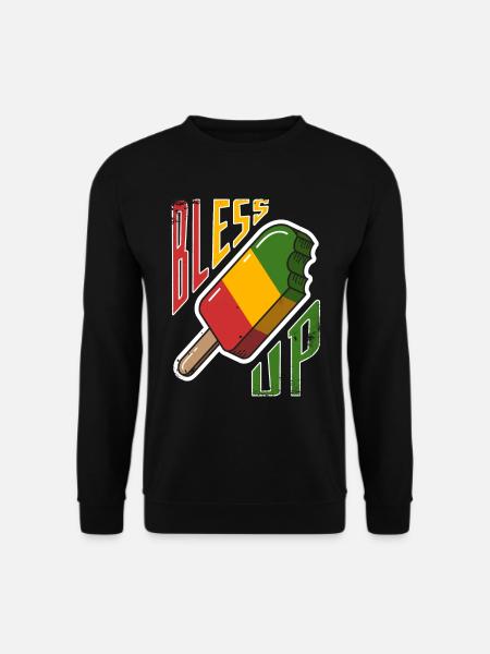 Bless Up, glace à la musique reggae jamaïcaine - Sweat-shirt Unisexe - noir